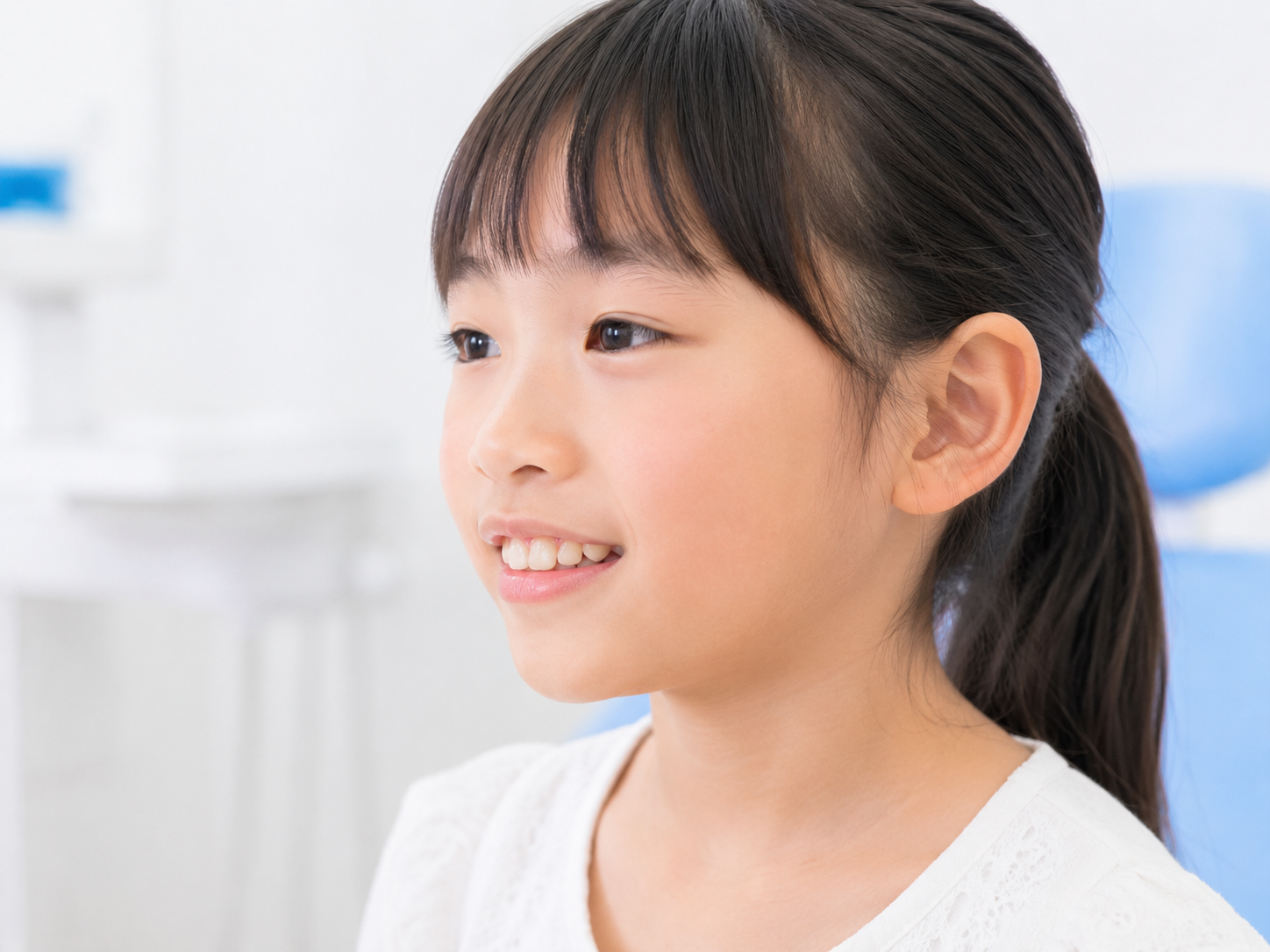 新琴似（札幌市北区）の歯医者、ふれあいの杜歯科・こども歯科の受け口・出っ歯が気になるお子さま